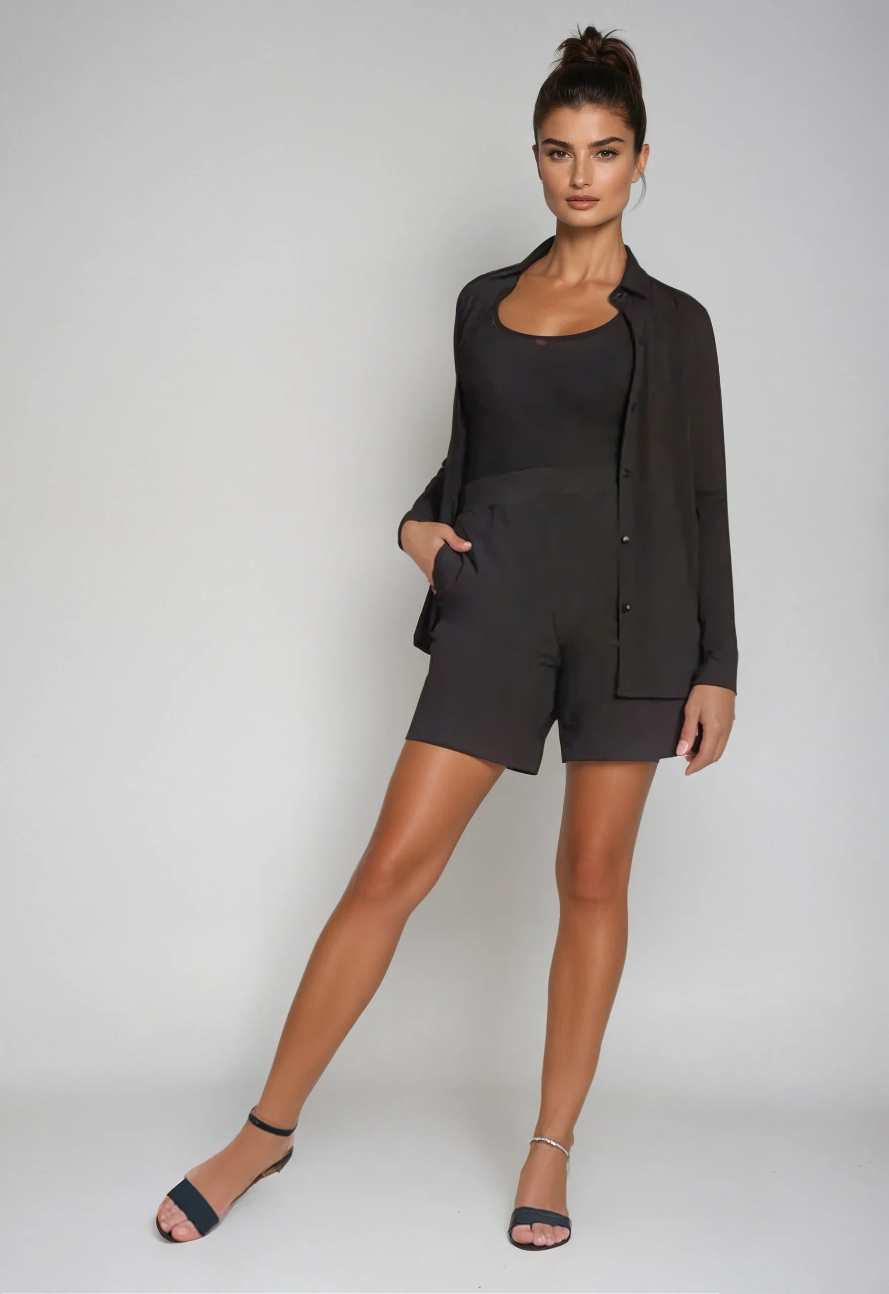 buki cinqo single Buki Cinqo Single Shot Shirt - Black view 2 (top) - shop at us.meeeshop
