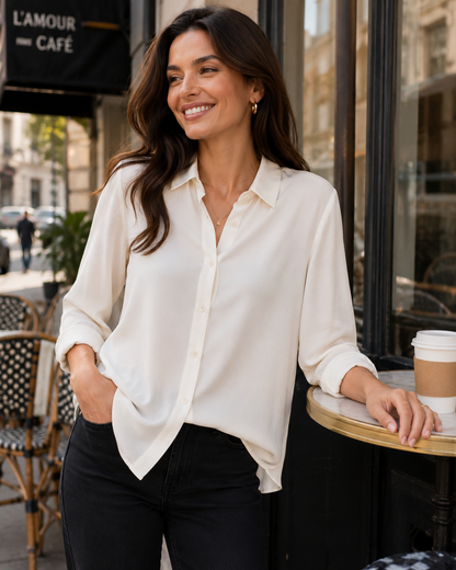 Buki Cinqo 'single Shot' Shirt - White in White view 2 - Shirt White (top)
