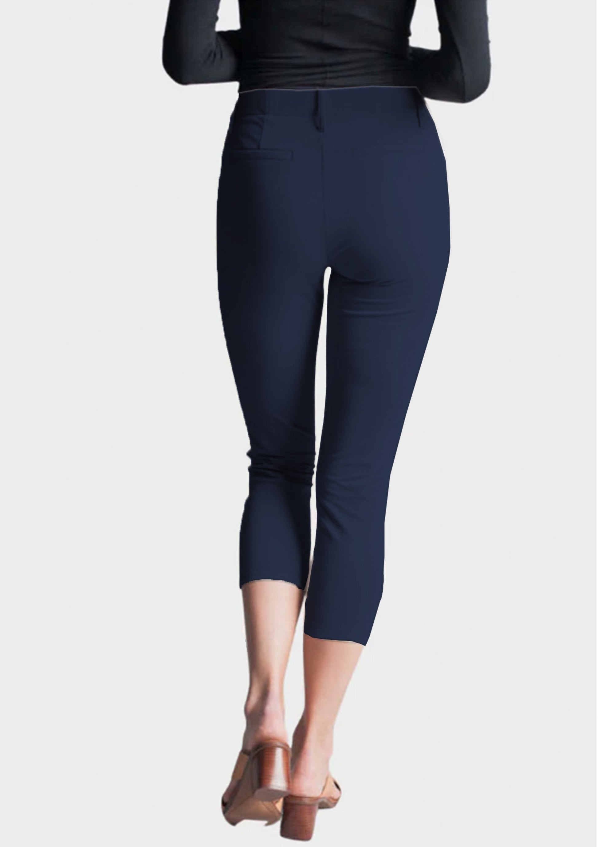 Buki Easy Street Stretch Crop Chino Pant in Black view 6 - Comfort Stretch - Easy Street Pants (bottom)