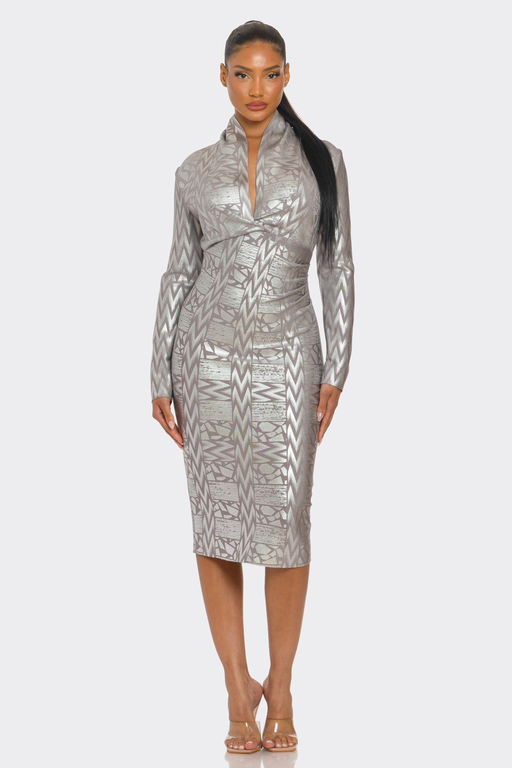 Business Chic Long Sleeve Bandage Dress in Small - Business Chic Dress Code