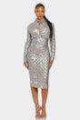 Business Chic Long Sleeve Bandage Dress