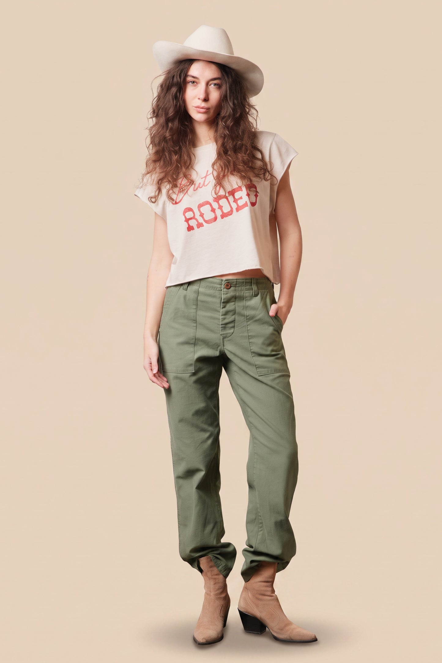 "but First, Rodeo" Crop Top in XS - Rodeo Crop Top