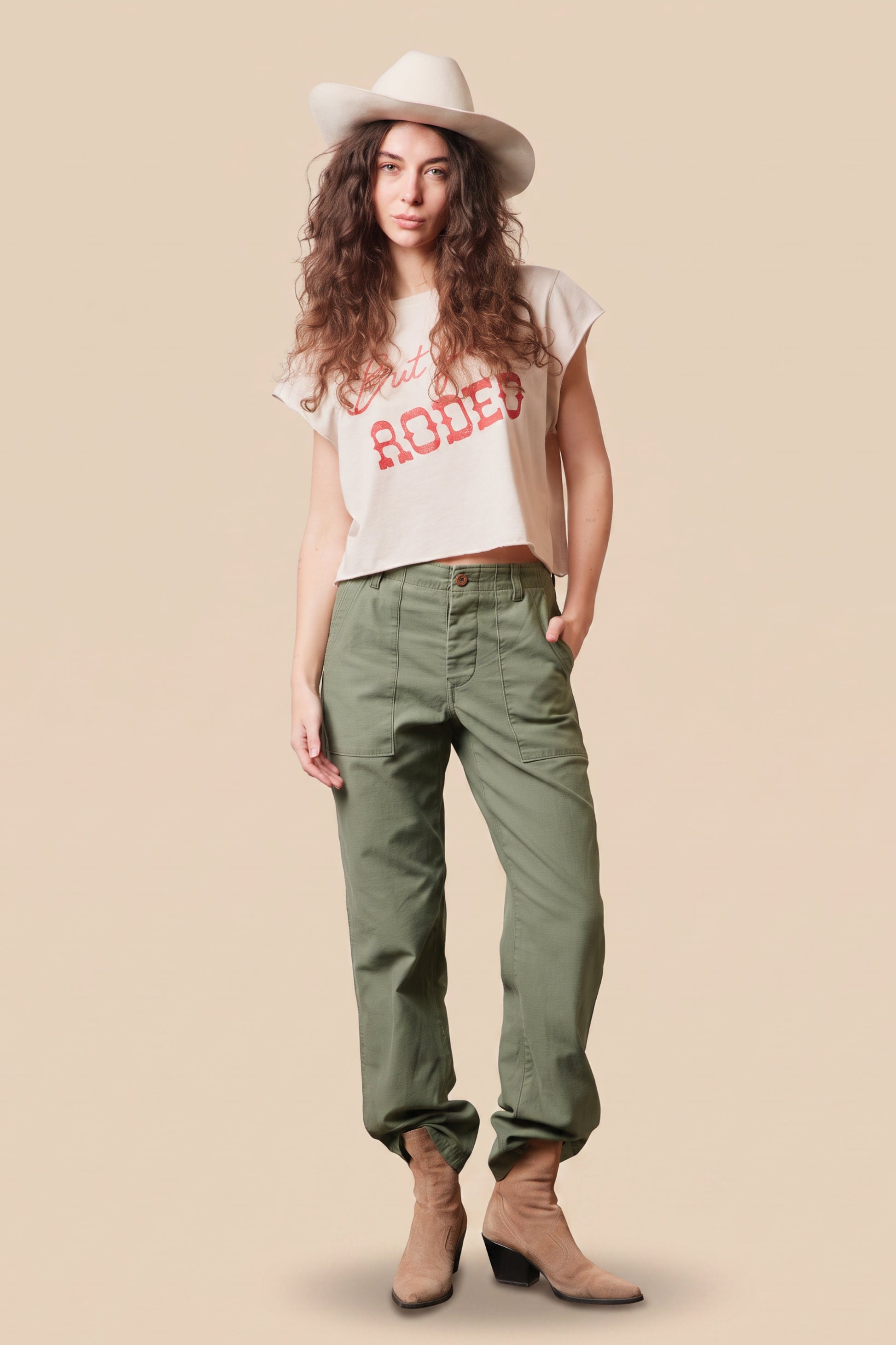 "but First, Rodeo" Crop Top in XS - Rodeo Crop Top