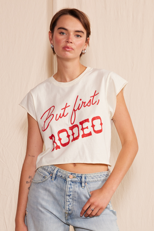 "but First, Rodeo" Crop Top XS (top) - but. first coffee top, top but first michelada, first ever numbe - shop at us.meeeshop