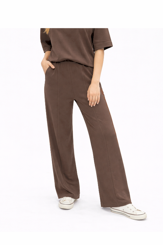 Butter Soft Pants, Brown in Brown view 5 - Butter Soft Brown Leggings (bottom)