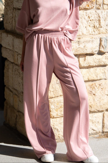 Butter Soft Pants, Pink in Pink - Butter Soft Scrubs Pink (bottom)