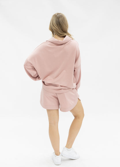 Butter Soft Shorts, Pink view 9 - Butter Soft Scrubs Pink (bottom)