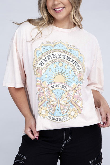 Plus Everything Will Be Alright Graphic Top | us.meeeshop