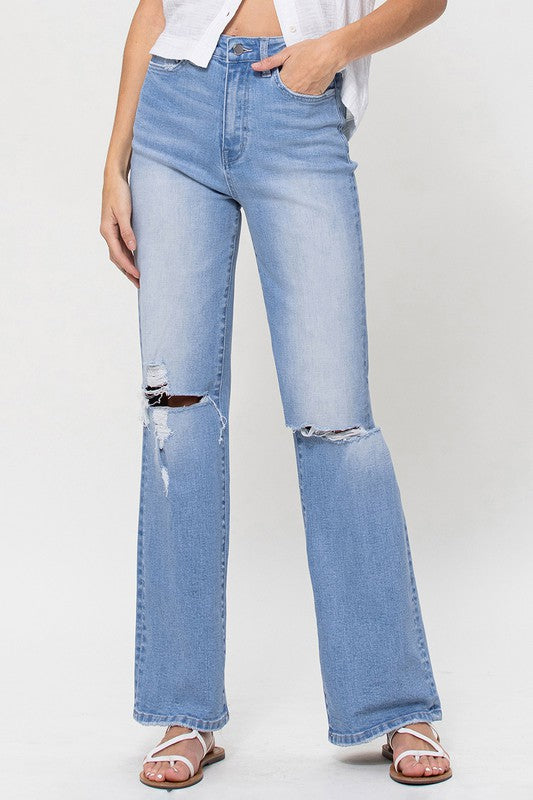 Flying Monkey High Rise Vintage Flare Jeans | us.meeeshop
