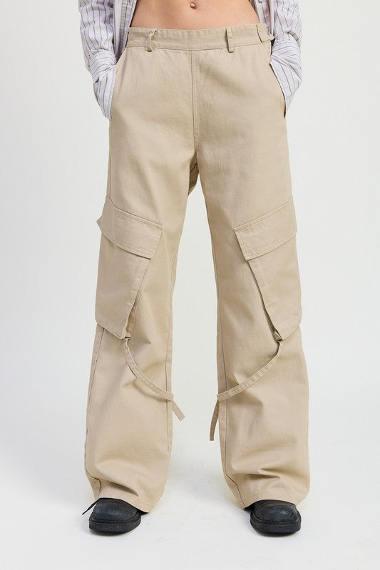 Cargo Pants with Pocket Detail | view 12 | Emory Park | us.meeeshop
