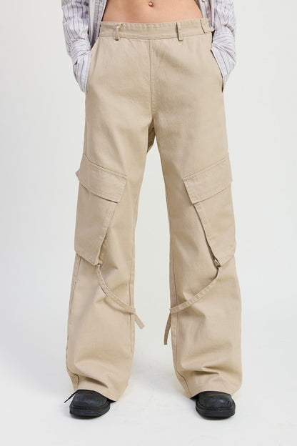 Cargo Pants with Pocket Detail | view 12 | Emory Park | us.meeeshop