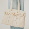 Cadence Canvas and Vegan Leather Tote Fuchsia view 3 (bag) - cadence canvas bag, can you sublimate on c - shop at us.meeeshop
