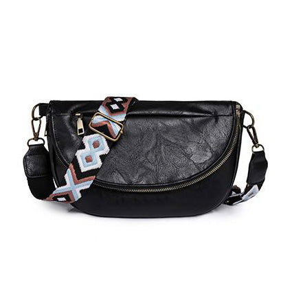 Callie Fold over Leather Crossbody Sling Bag view 11 - Bag Crossbody