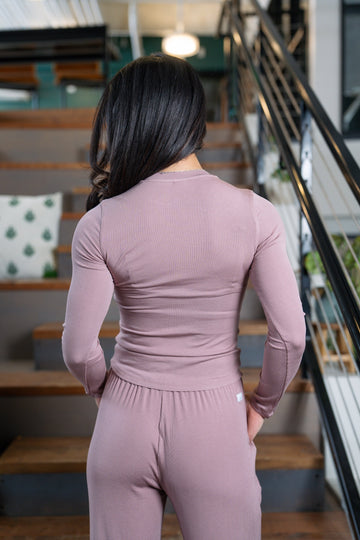 Calm Feather-soft Long Sleeve in Sienna Blush view 2 (piece)