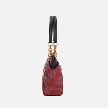 Cameron Signature Tote Bag in Merlot view 4 - Bag Tote