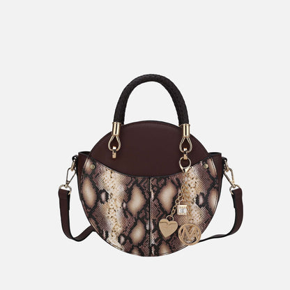 Camille Crossbody Bag in Snake Pink view 20 (top)