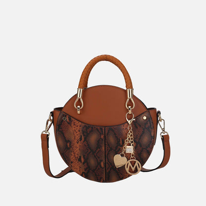Camille Crossbody Bag in Snake Red view 21 (top)