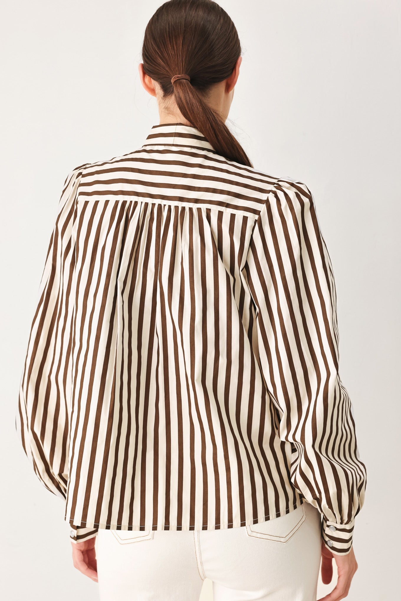 Candyline Poet Woven Top TAUPE/BURGUNDY view 6 (top) - topline candy, candy top post malone, candy poet - shop at us.meeeshop