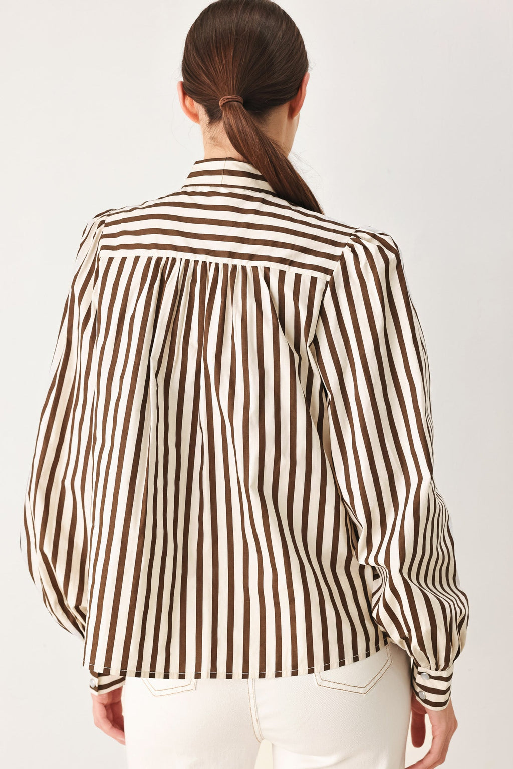 Candyline Poet Woven Top TAUPE/BURGUNDY view 6 (top) - topline candy, candy top post malone, candy poet - shop at us.meeeshop