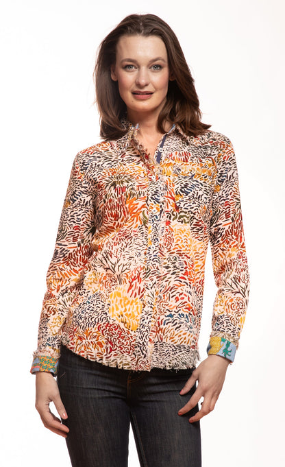 Cape Cod All over Abstract Print Top in M view 3 - Cape Cod Prints