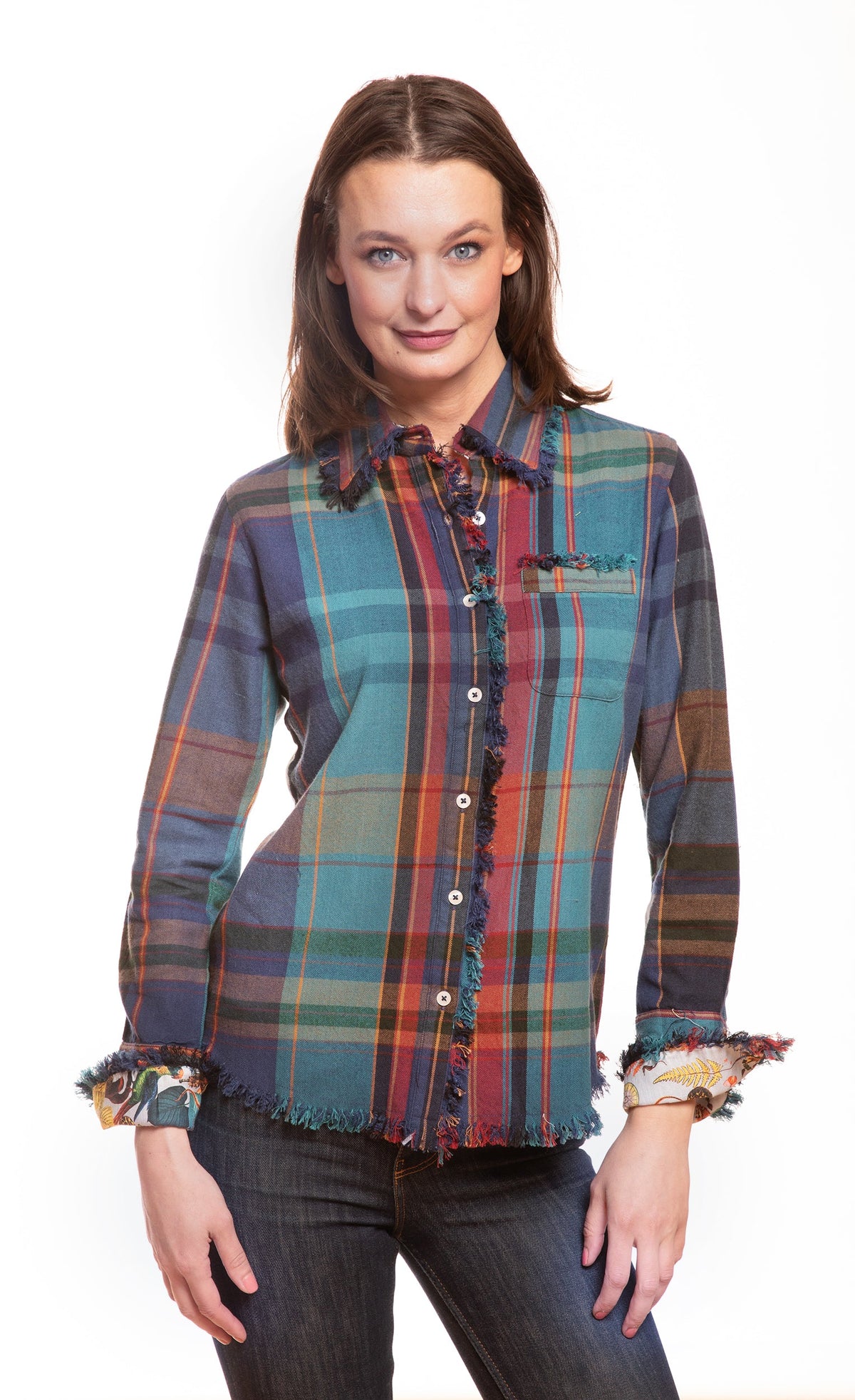 Cape Cod Top Blue and Violet Yarn-dyed Plaid in M view 3 - Cape Cod Top Things To Do