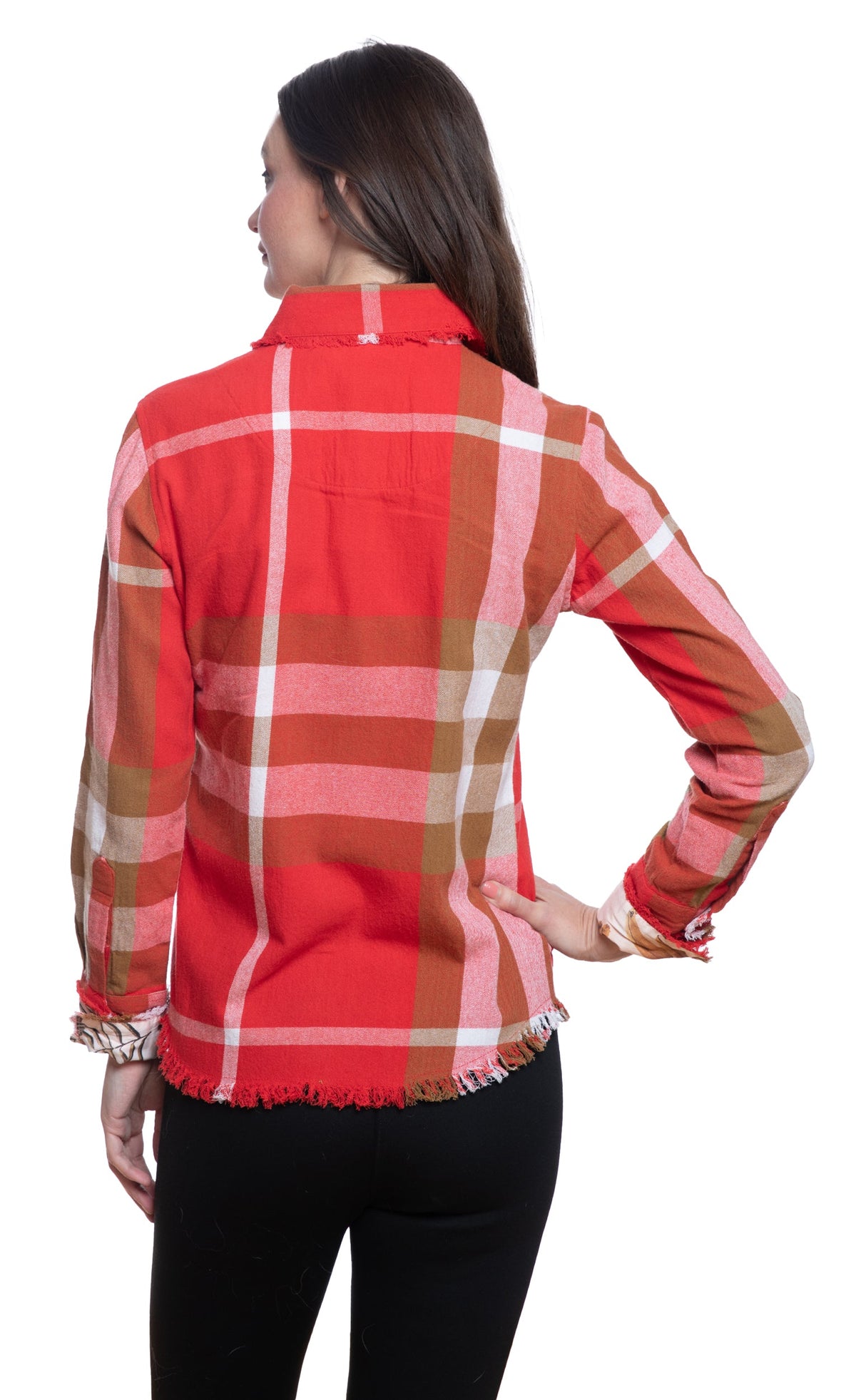Cape Cod Top Chocolate Red Yarn-dyed Plaid in M view 3 - Cape Cod Top Things To Do