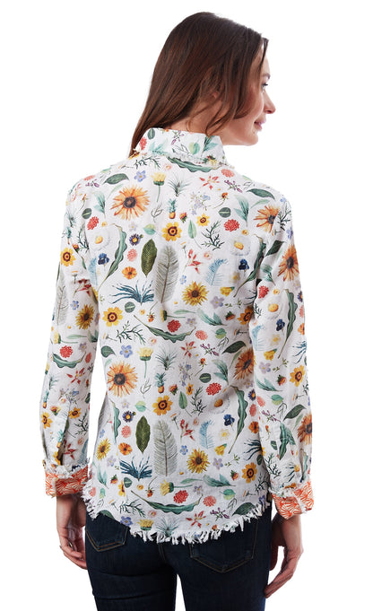 Cape Cod Tunic Botanical Print in M view 3 - Cape Cod Prints (top)