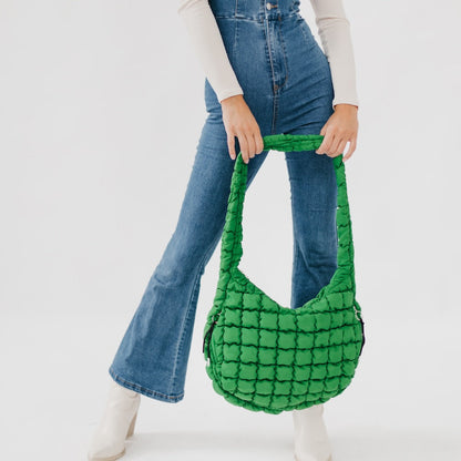 Carmen Quilted Hobo Tote Bag view 24