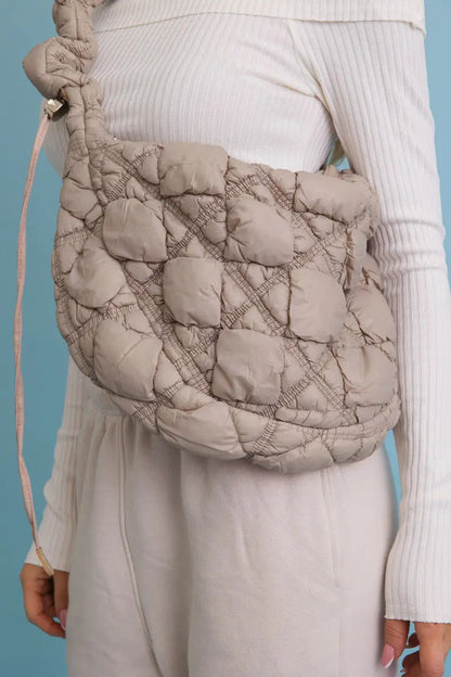 Carry All Quilted Puffer Crossbody Bag 👜 - MeeeShop Women's Fashion