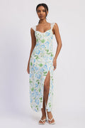 Cassia Maxi Dress view 4 (dress) - cassia floral puff sleeve maxi dress - shop at us.meeeshop
