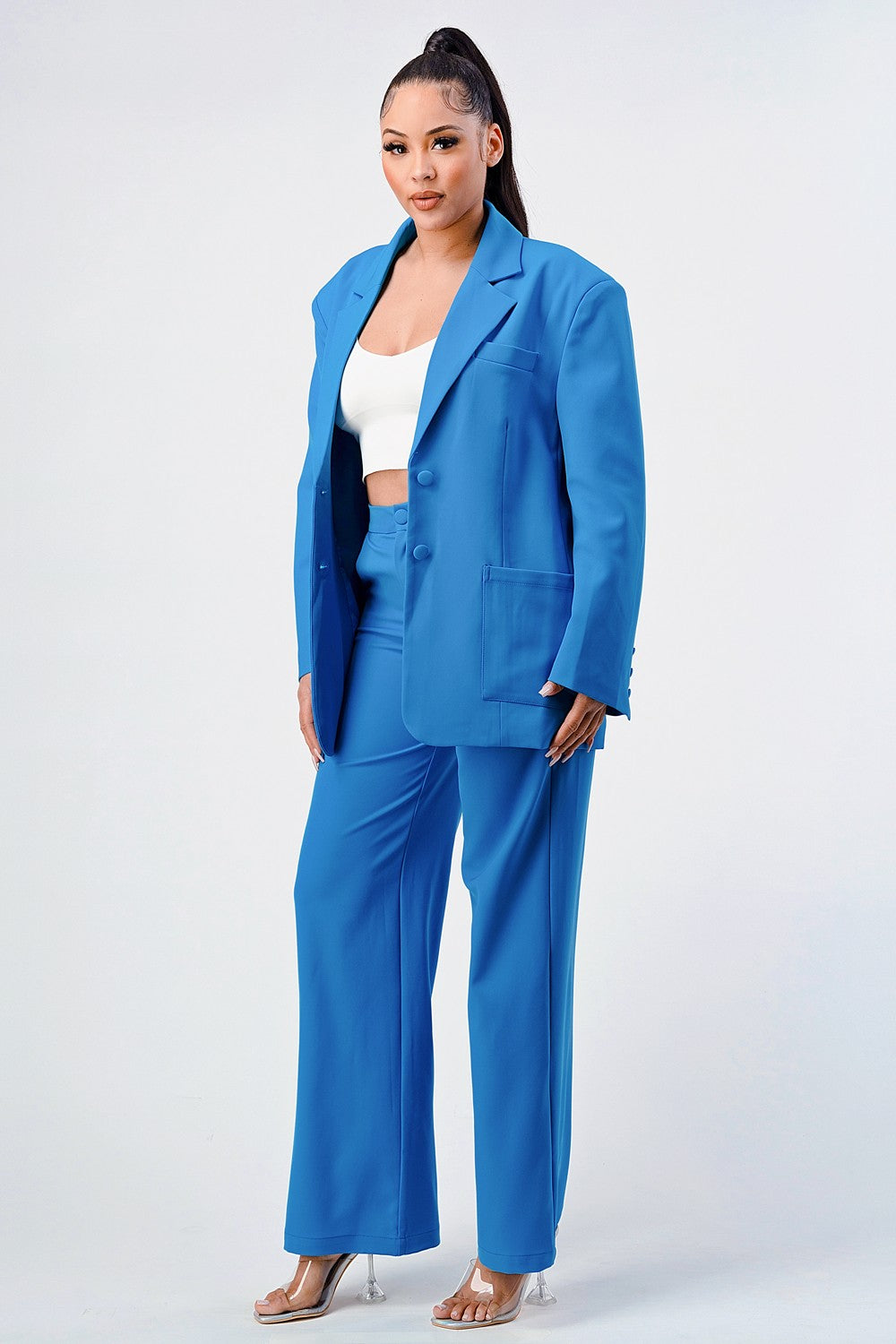 Casual Loose Fit Blazer and Pants view 8 - Relaxed Fit - Loose Blazer (bottom)