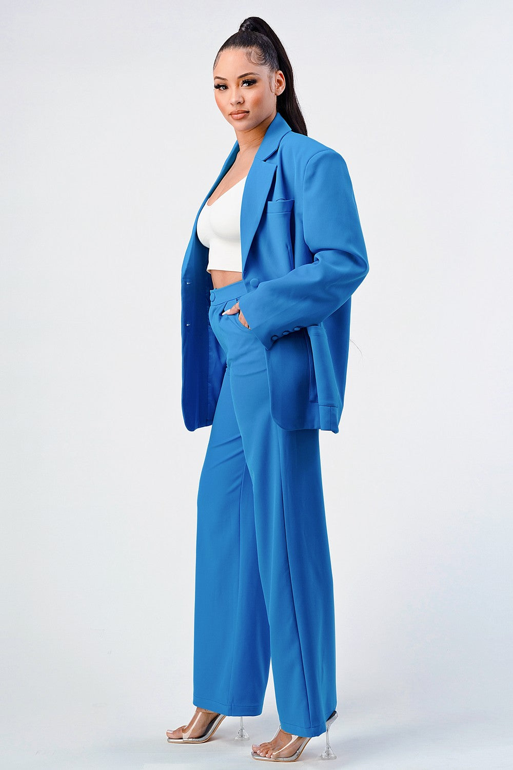 Casual Loose Fit Blazer and Pants view 9 - Relaxed Fit - Loose Blazer (bottom)
