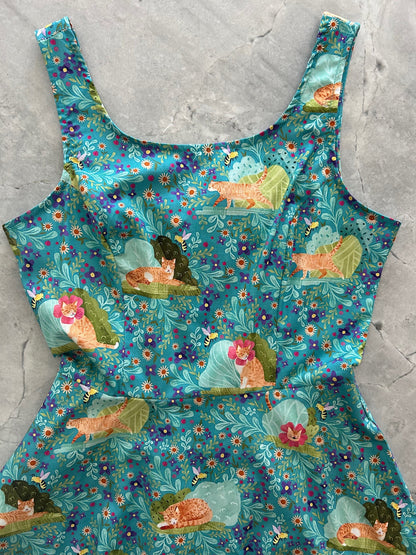 Cats Skater Dress in 2X view 6 - Cat Skater Dress