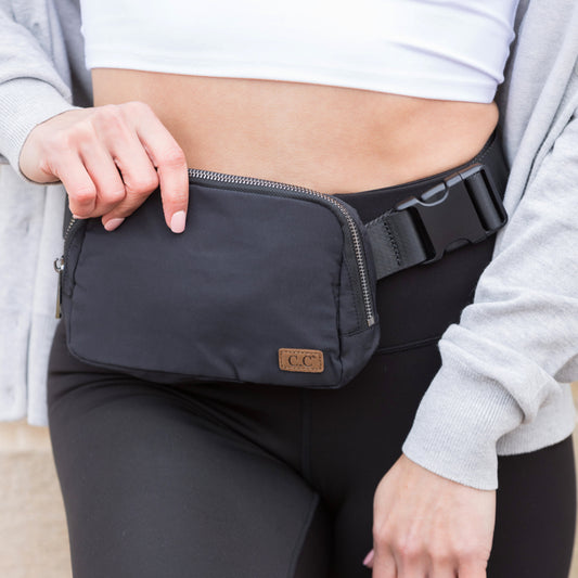 Cc Everywhere Nylon Sling Belt Bag in Black view 2
