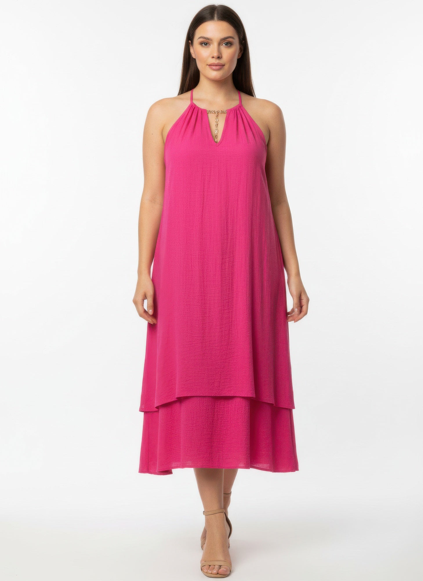 Ccwholesaleclothing Mlle Gabrielle Solid Sleeveless Dress view 10 - Mlle Gabrielle Dress Vintage