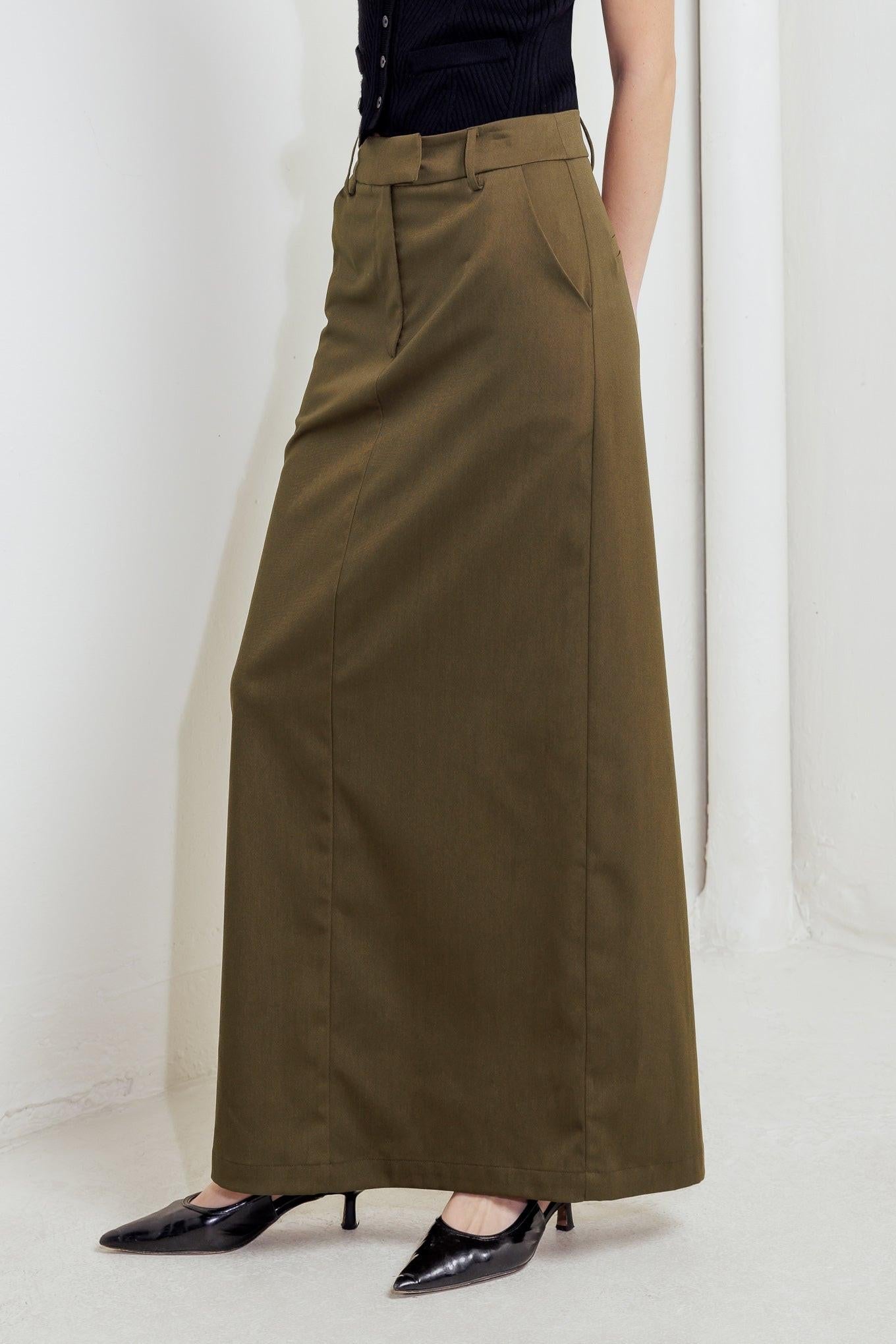 Celebration Time Woven Skirt in CHARCOAL view 6