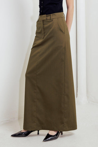 Celebration Time Woven Skirt in CHARCOAL view 6