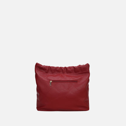 Celestine Quilted Shoulder Bag in Chestnut view 3