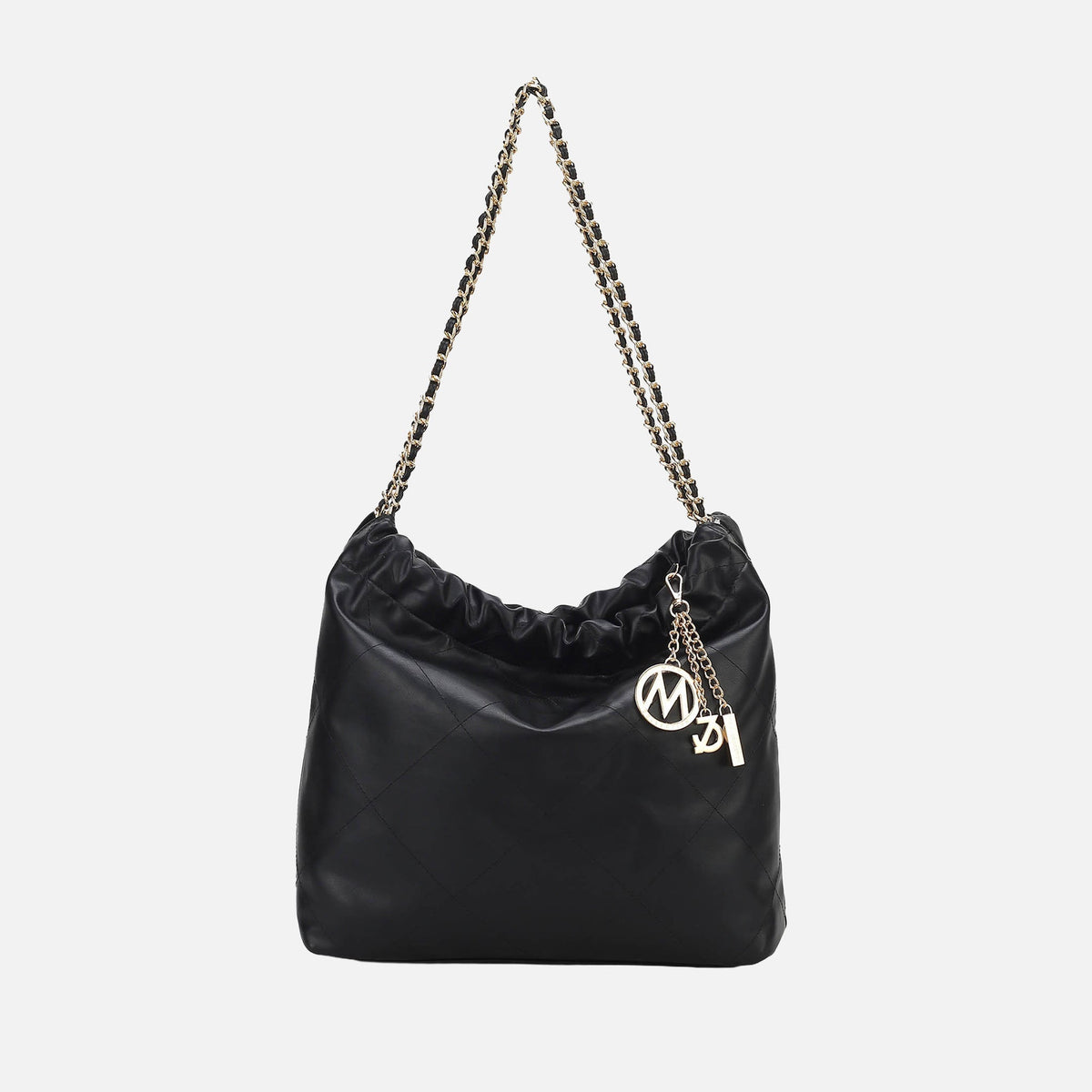 Celestine Quilted Shoulder Bag in Indigo view 7