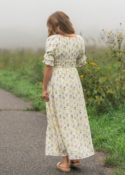 Celine Puff Sleeve Floral Maxi Dress view 23 - Celine Puff Sleeve Dress