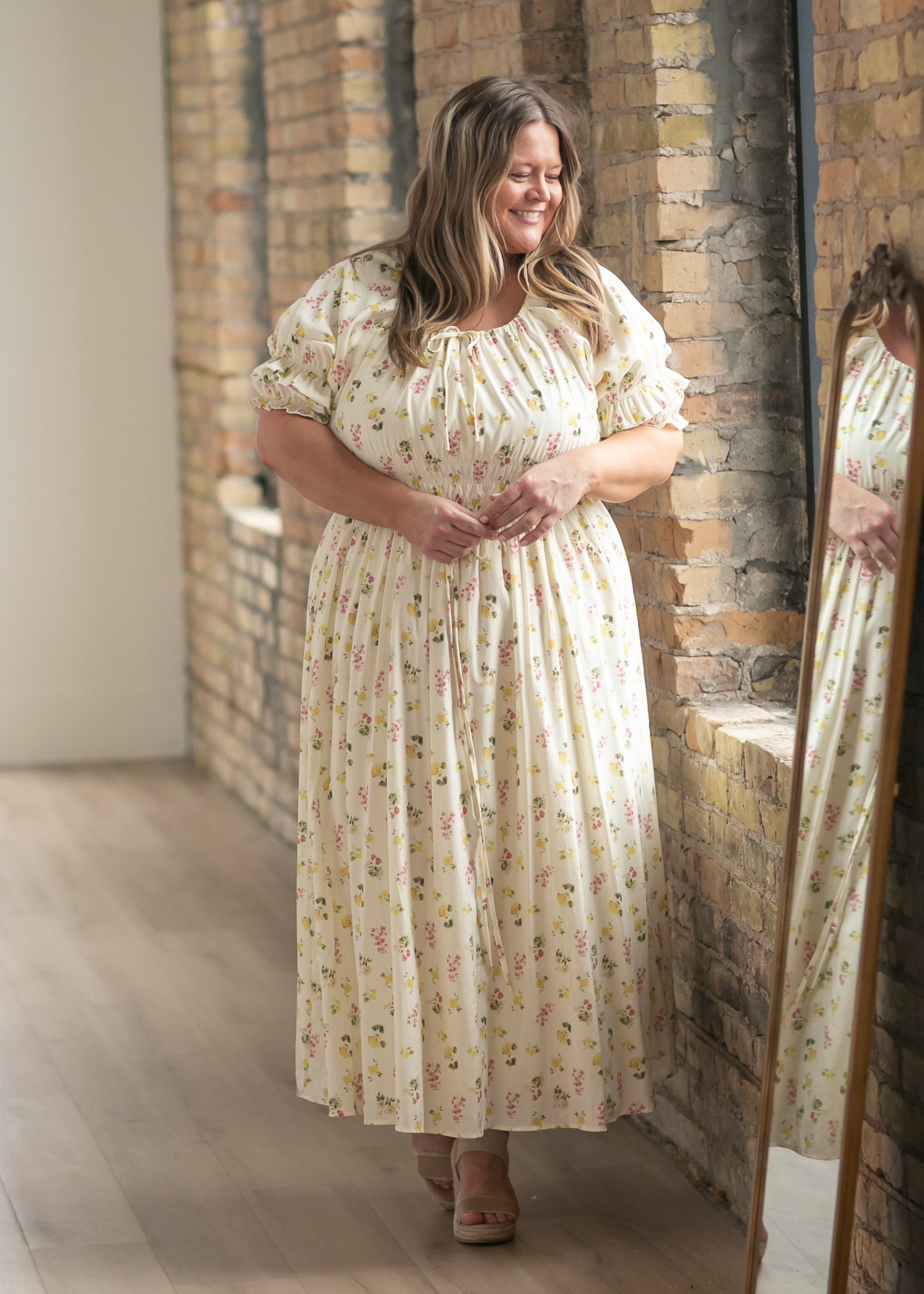 Celine Puff Sleeve Floral Maxi Dress view 25 - Celine Puff Sleeve Dress