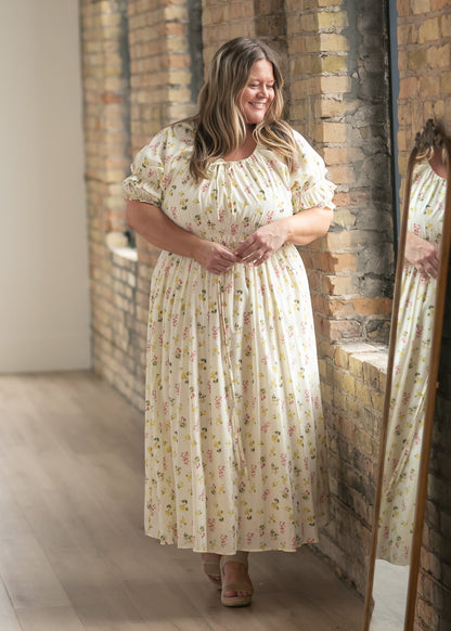 Celine Puff Sleeve Floral Maxi Dress view 25 - Celine Puff Sleeve Dress