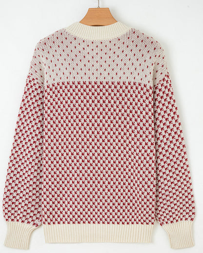 judith sleeve knit Judith Sleeve Knit Sweater - Red view 5 (layer) - shop at us.meeeshop