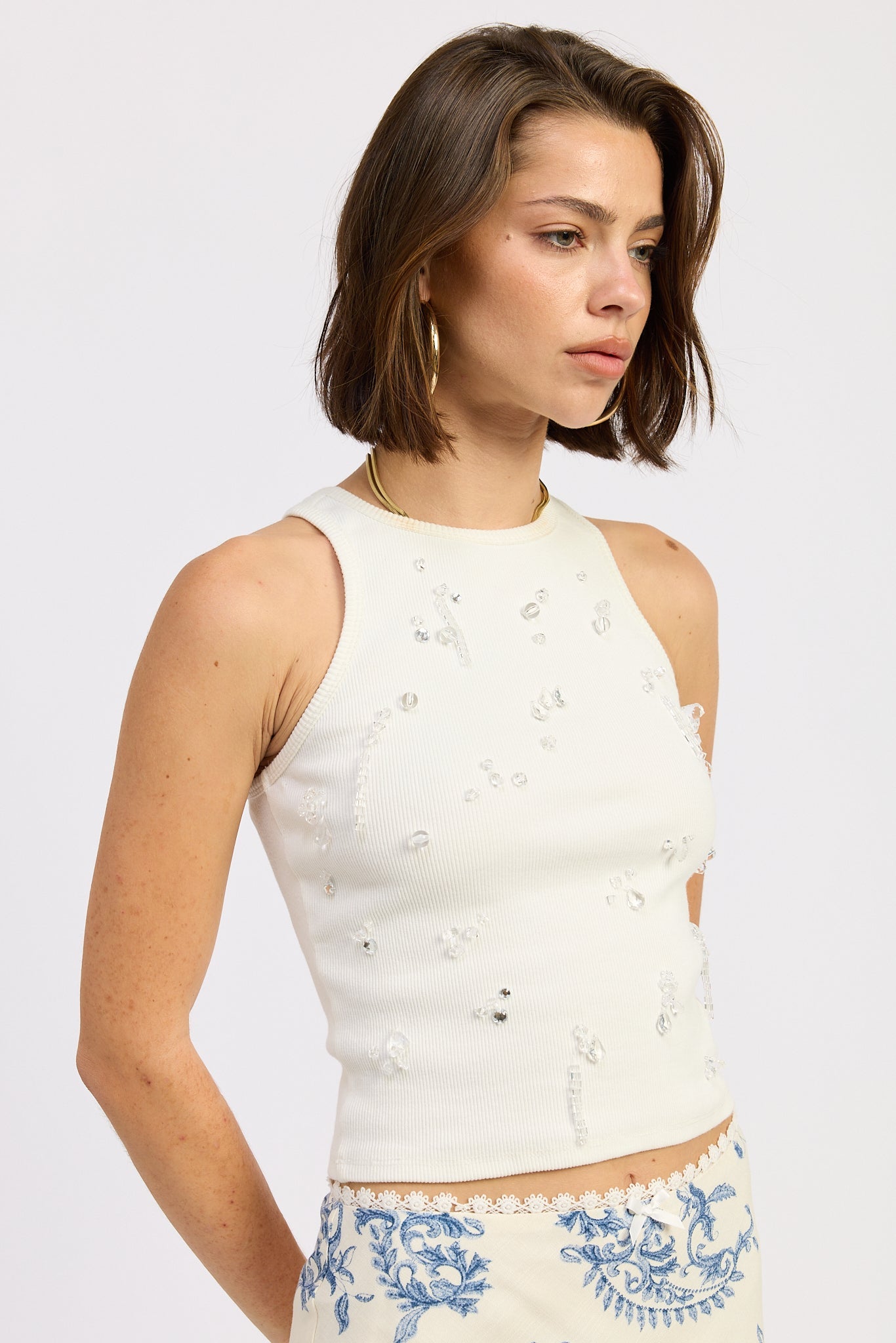 Charlotte Top in Off-White view 2 - Charlotte Top Golf