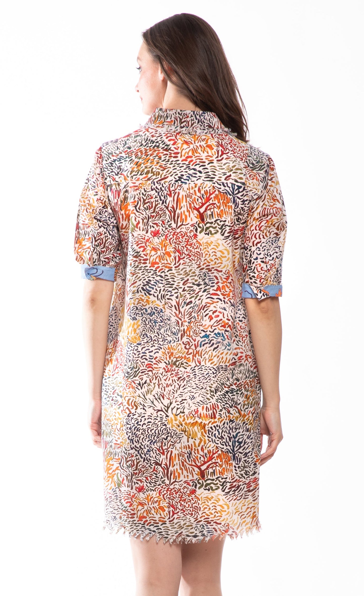 Chatham Dress All over Abstract Print in L view 4 - Print Dress