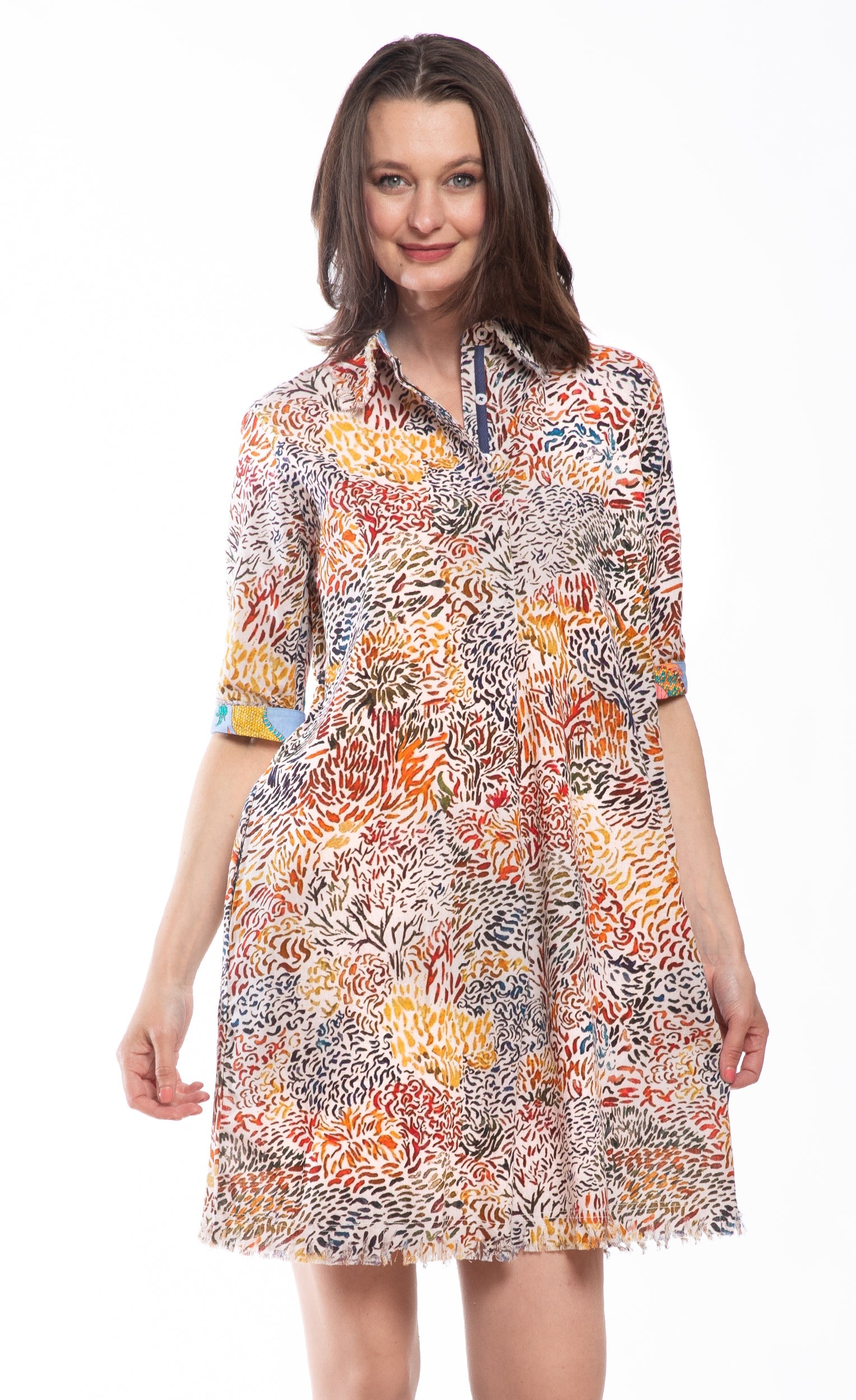 Chatham Dress All over Abstract Print in M view 3 - Print Dress