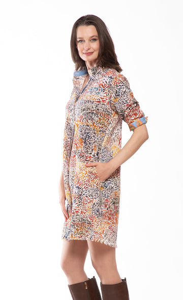 Chatham Dress All over Abstract Print in S view 2 - Print Dress