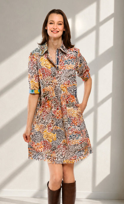 Chatham Dress All over Abstract Print in XS - Print Dress