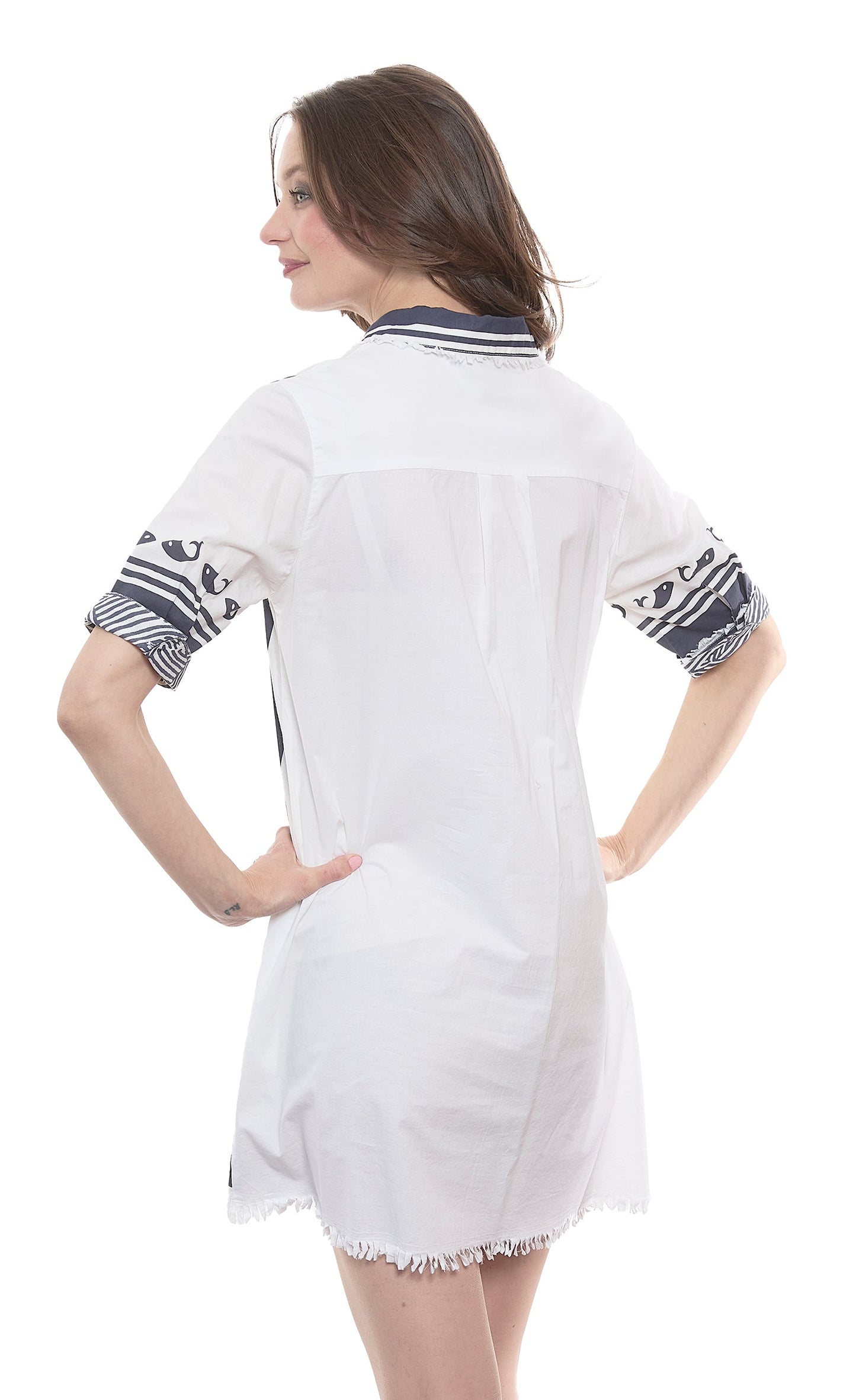 Chatham Whales Print Dress in M view 3