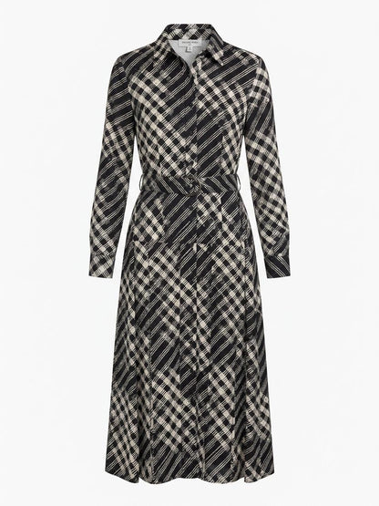 Checkered Shirt Midi Dress in XS - Check Shirt Dress